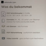 Sommerkleid mit Tunnelzug und Kellerfalten, luftiges Damenkleid mit Taschen, Trägern und gesmoktem Rücken - Sewando