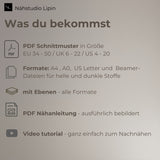 Schnittmuster Tank Top, Damentop, Crop Top, Schnittmuster für ein Damentop in Größe 34 - 50, mit Ebenen und Beamer-Dateien
