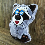 ITH Plüschtier „Waschbär Willi“ | Für 16x26 Rahmen | In-the-Hoop Plushie | Stickdatei | Embroidery Design | alle Formate | Sofort-Download