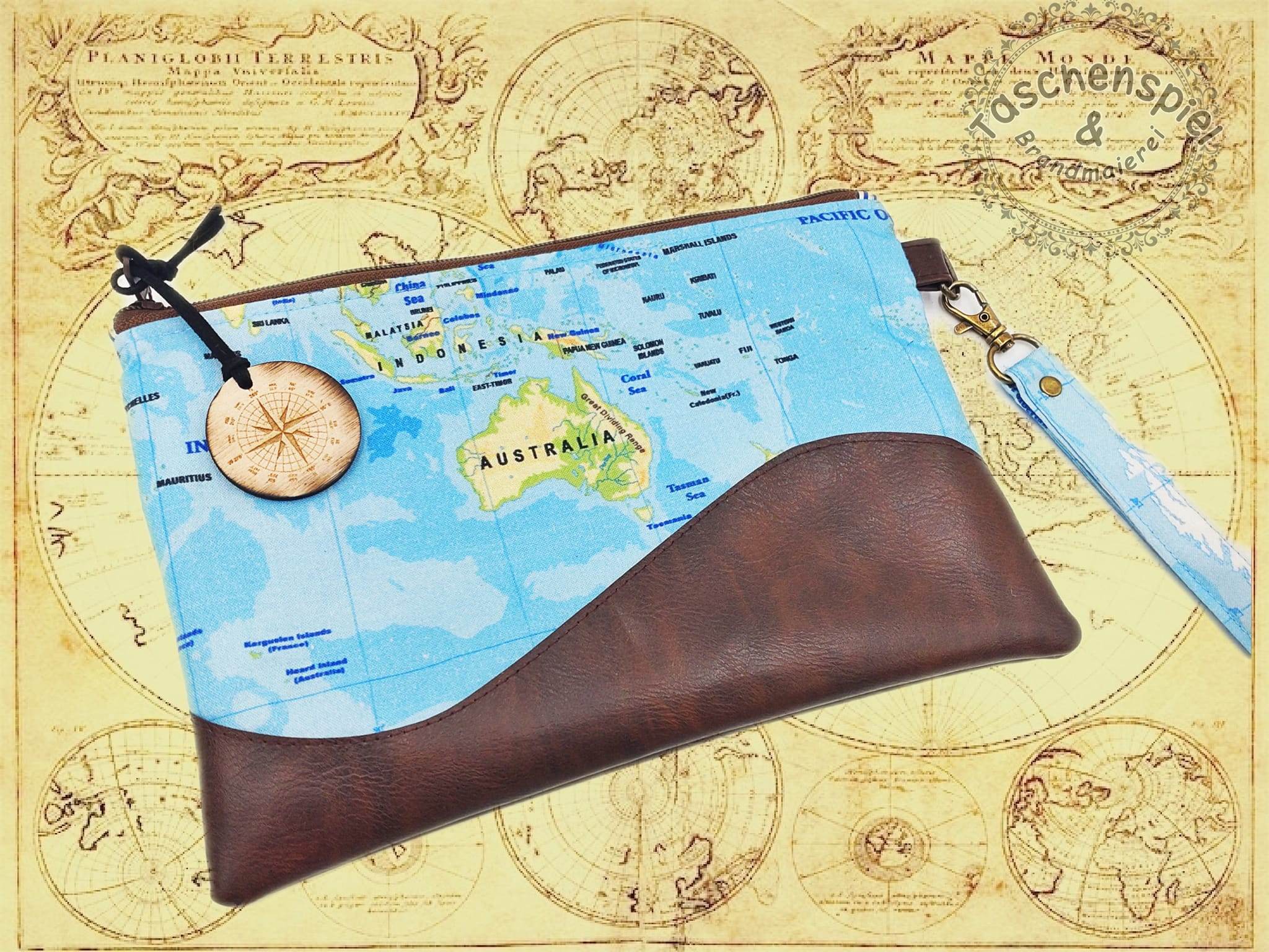 Schnittmuster Clutch Wave in Wellenoptik - Sewando