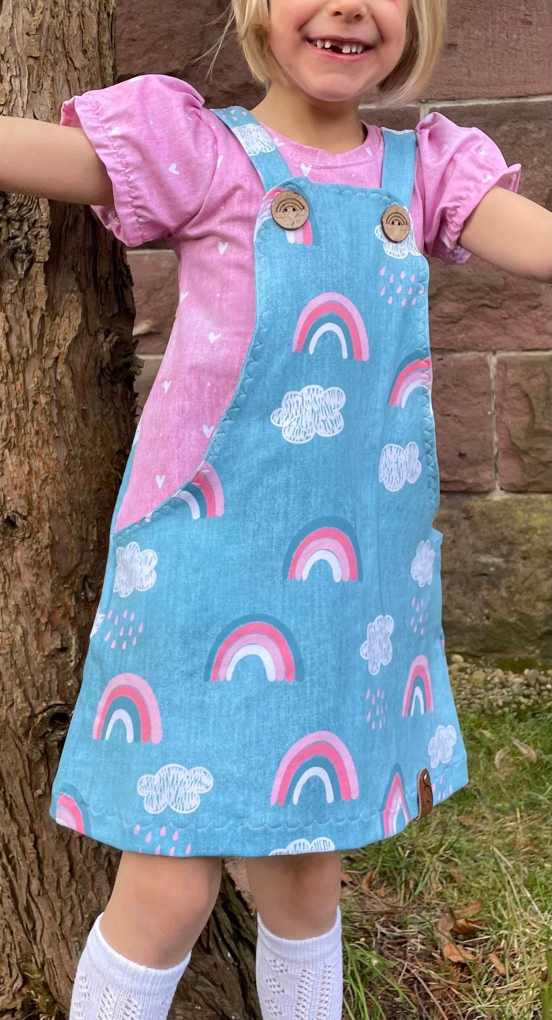 Happy Luzie - Gr 86-152 - Latzkleid Schnittmuster - Sewando