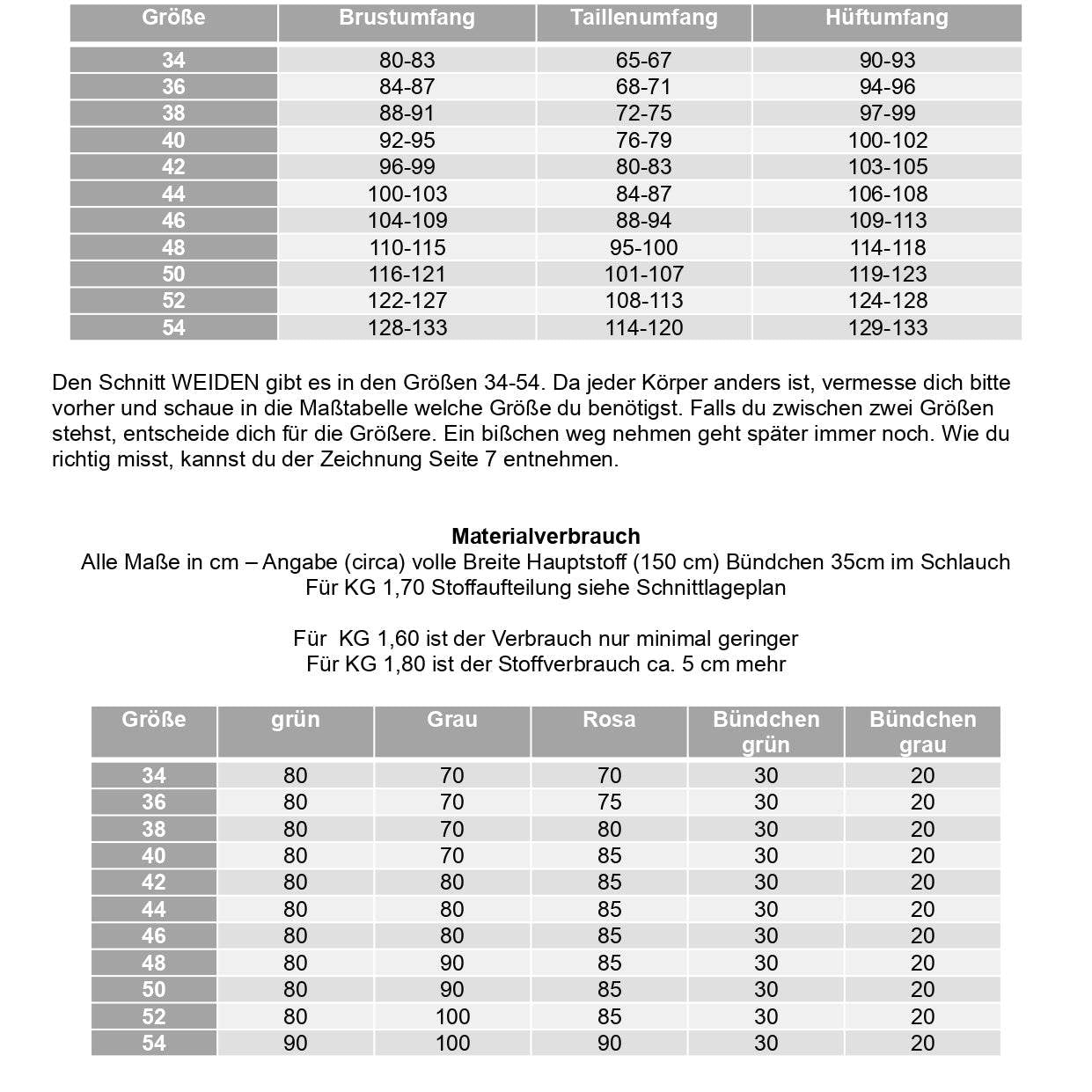 Schnittmuster Hoodie WEIDEN Gr. 34-54 : - Sewando