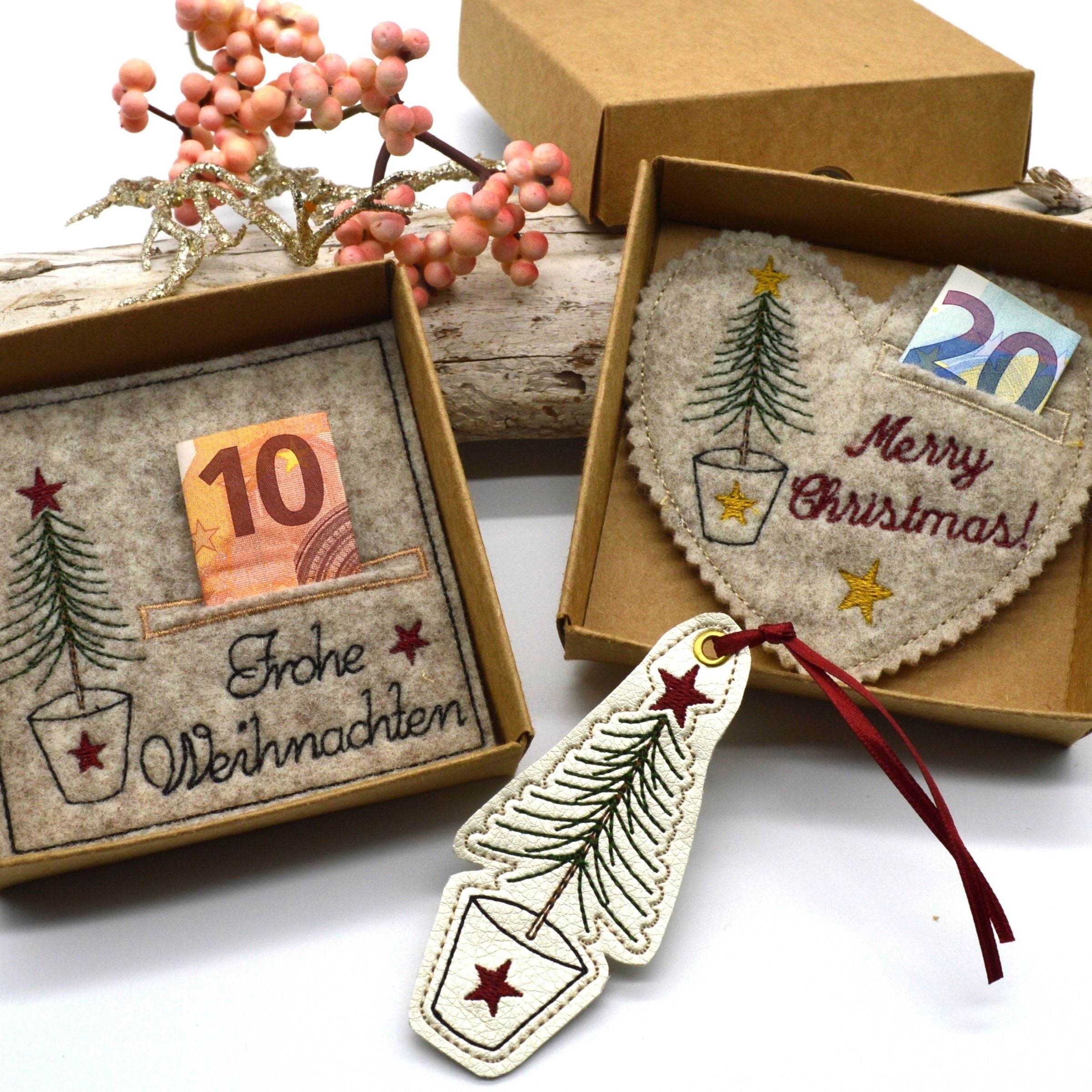 Stickdatei Wunscherfüller Weihnachten mit Anhänger - Sewando