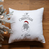 Plotterdatei Weihnachten SVG Set – All I want for Christmas is Fabric & Yarn | 2er Set