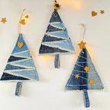 Weihnachtsdeko nähen für Anfänger, 4 Motiv-Schnittmuster: Herz, Glocke, Stiefel & Tannenbaum