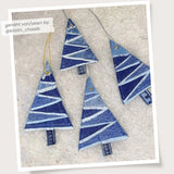 Weihnachtsdeko nähen für Anfänger, 4 Motiv-Schnittmuster: Herz, Glocke, Stiefel & Tannenbaum