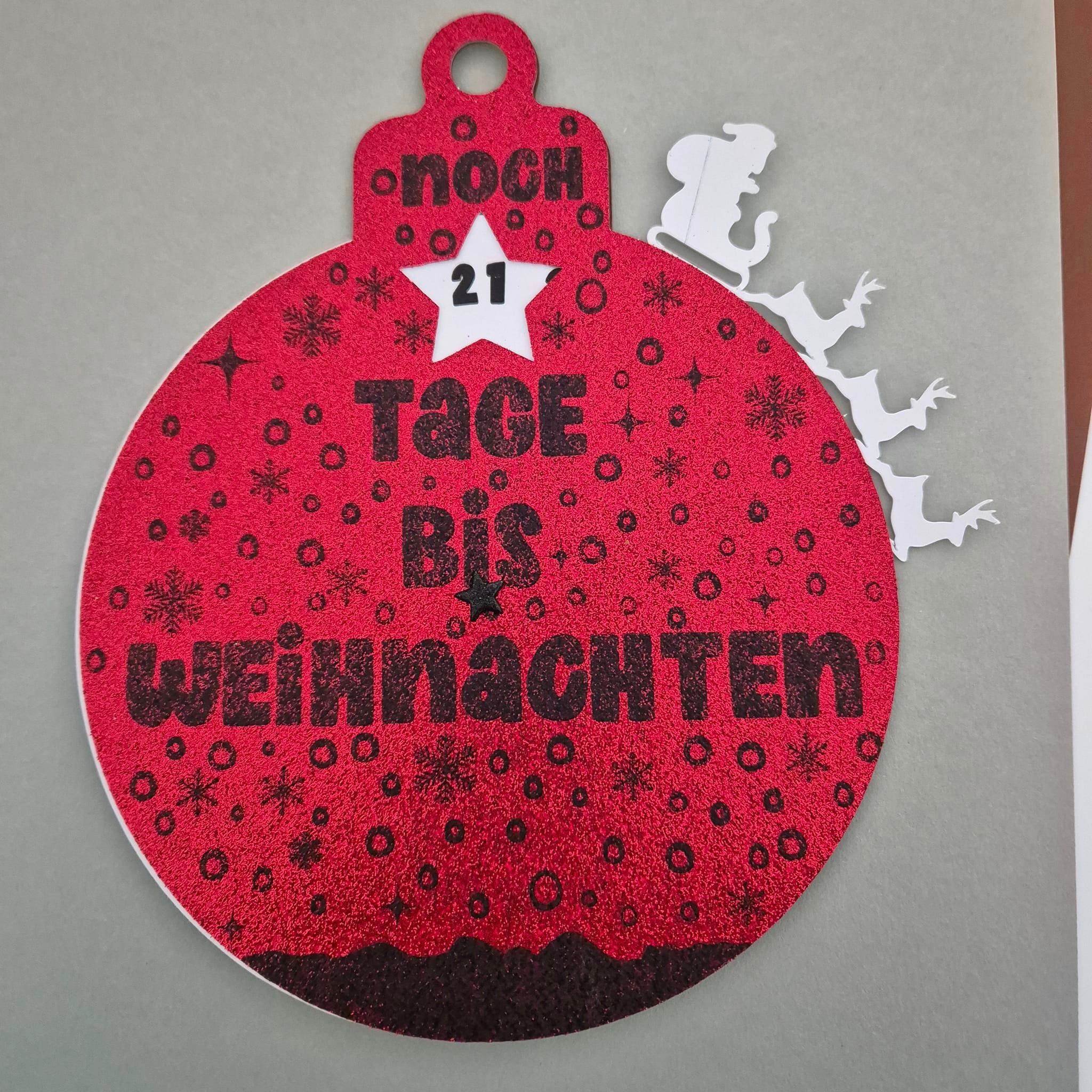 *Weihnachtscountdown* Laserdatei, Plotterdatei - Sewando
