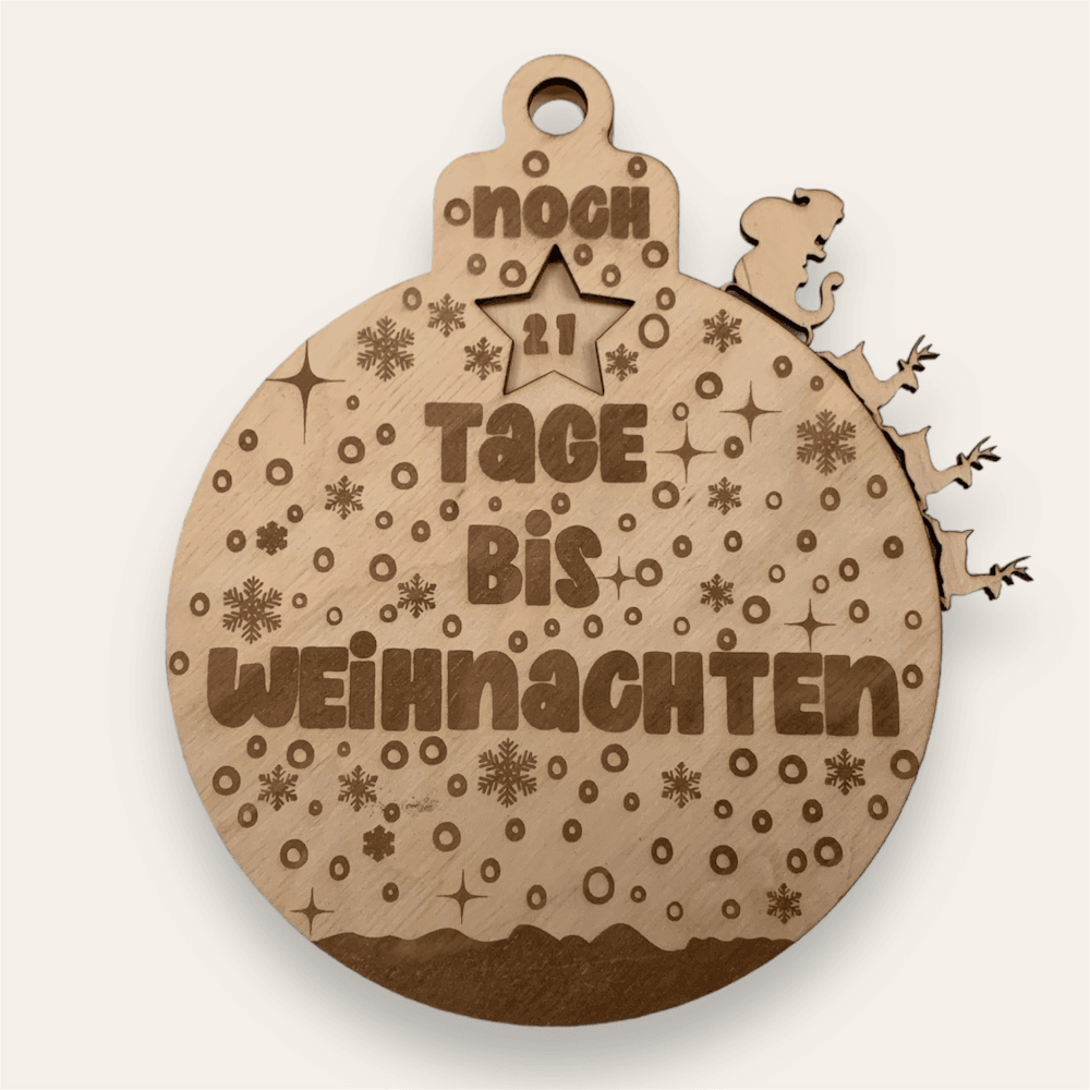 *Weihnachtscountdown* Laserdatei, Plotterdatei - Sewando