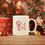 Plotterdatei Weihnachtsdackel - Sewando