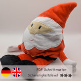 NEU Weihnachtsmann Wendekuscheltier Krempeltierseite Level 3 - Nähanleitung und Schnittmuster