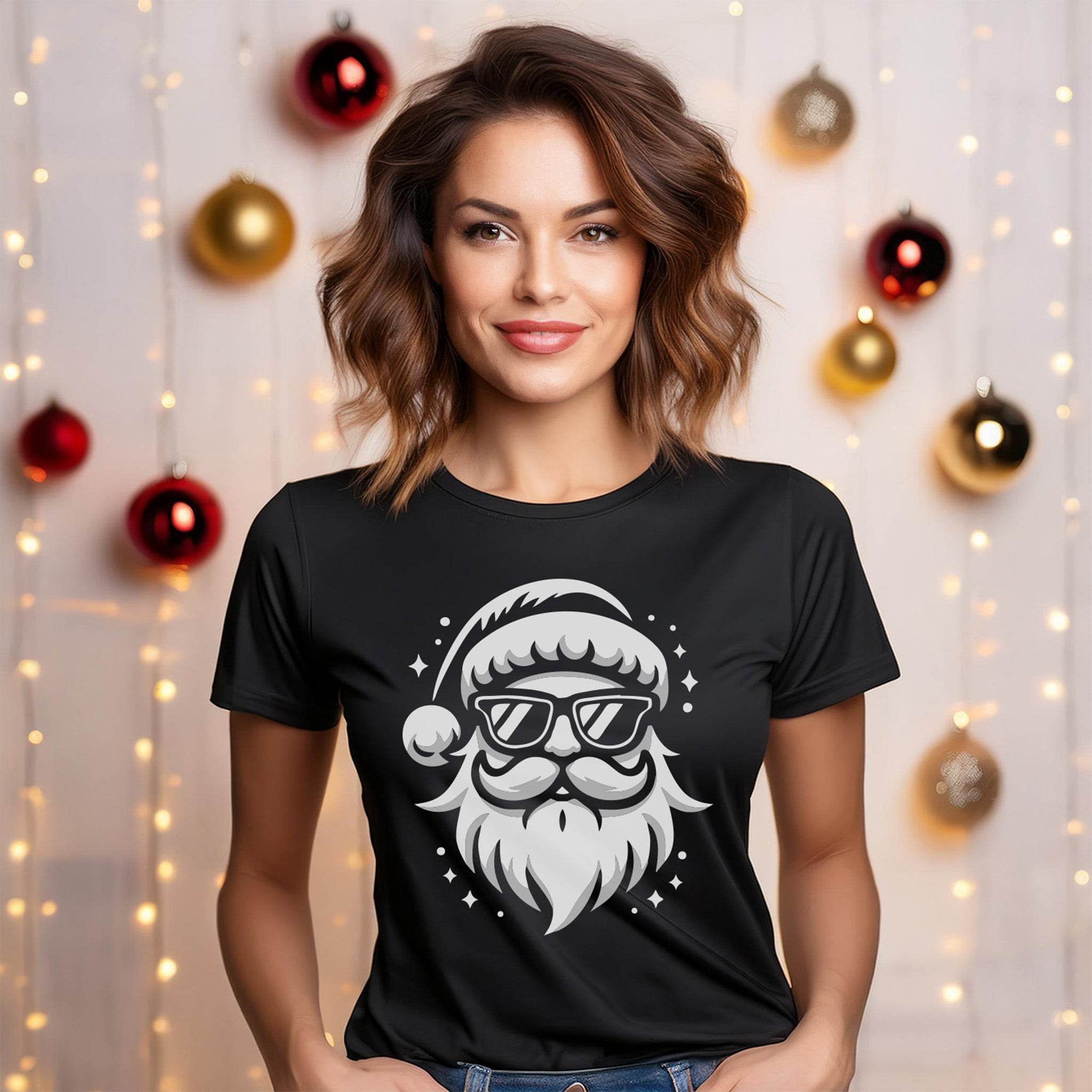 Plotterdatei Cooler Weihnachtsmann - Sewando