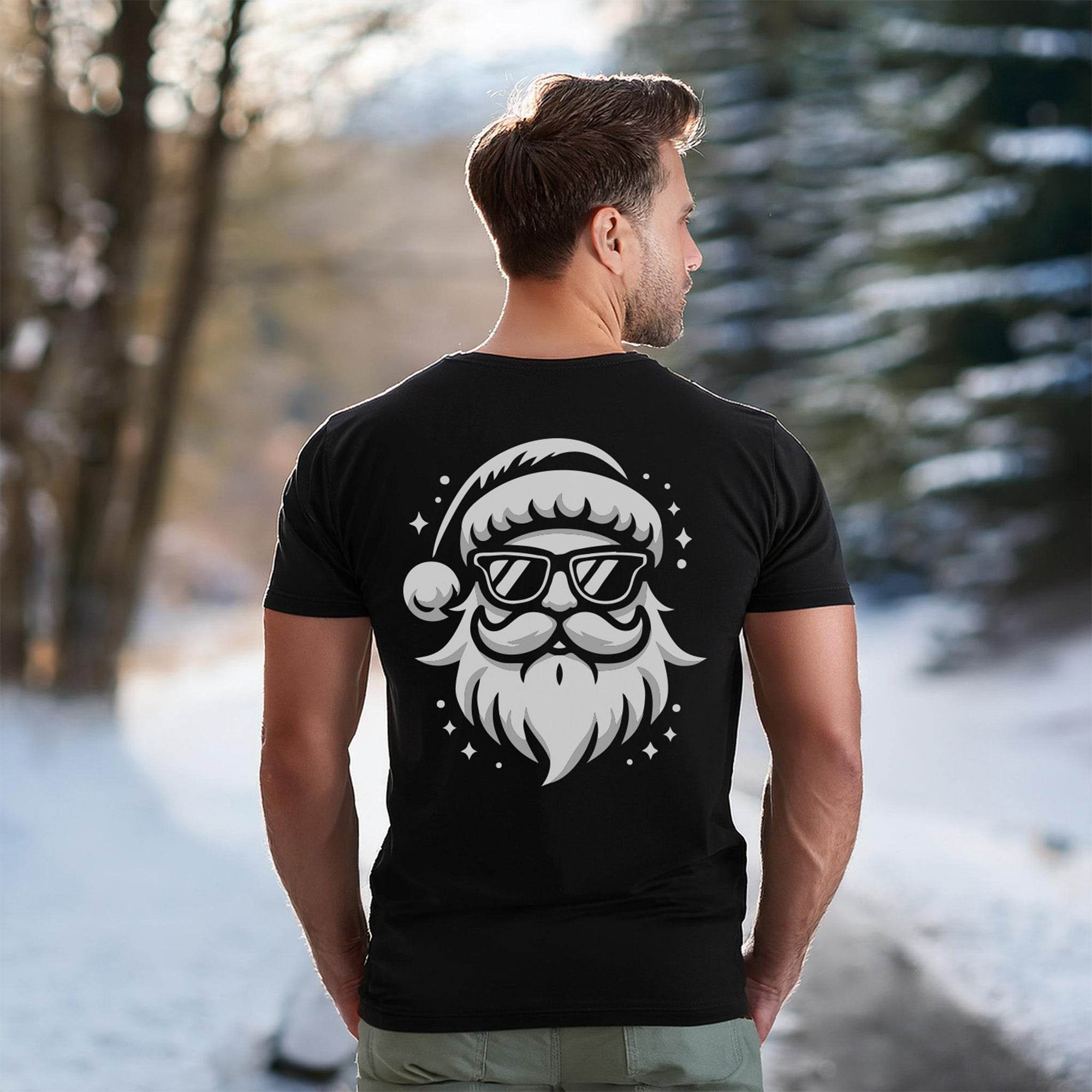Plotterdatei Cooler Weihnachtsmann - Sewando
