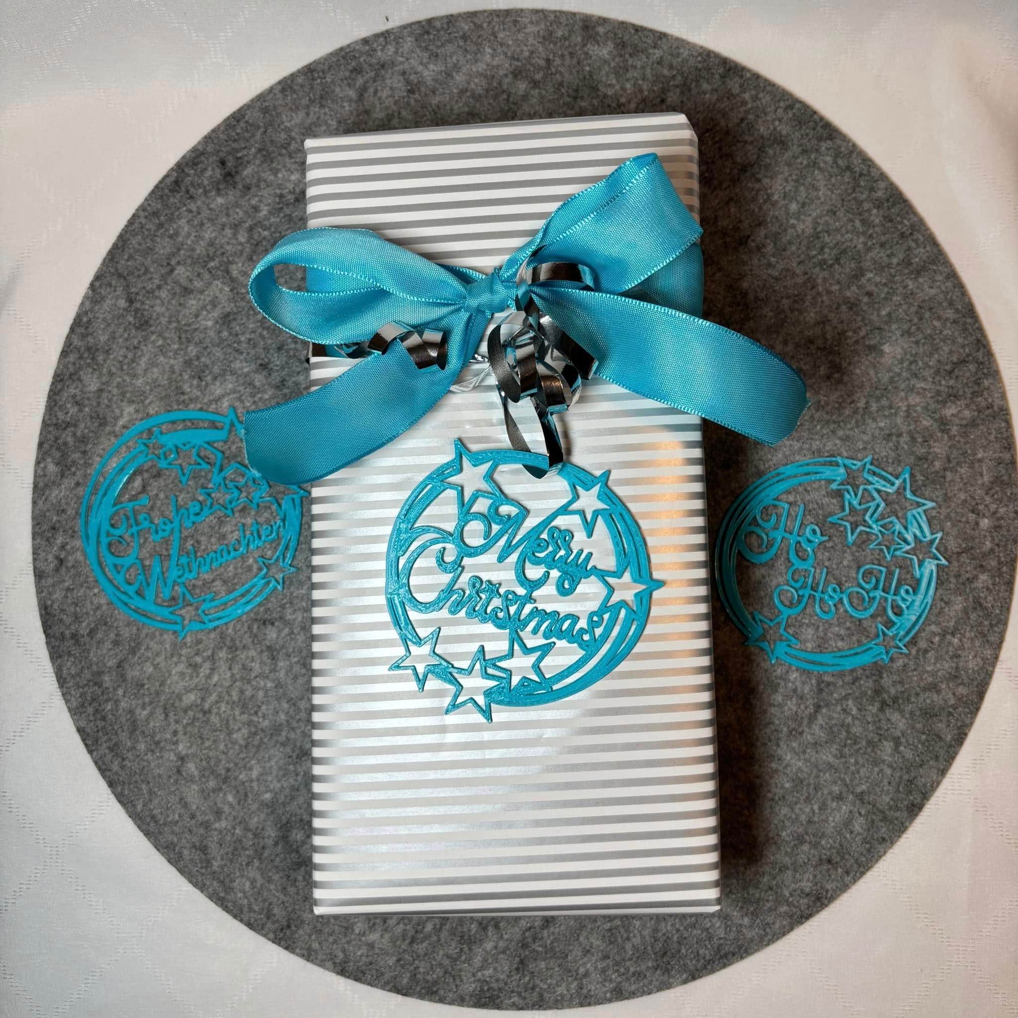 *Weihnachtsringe* Laser-, 3D Druck- und Plotterdatei - Sewando