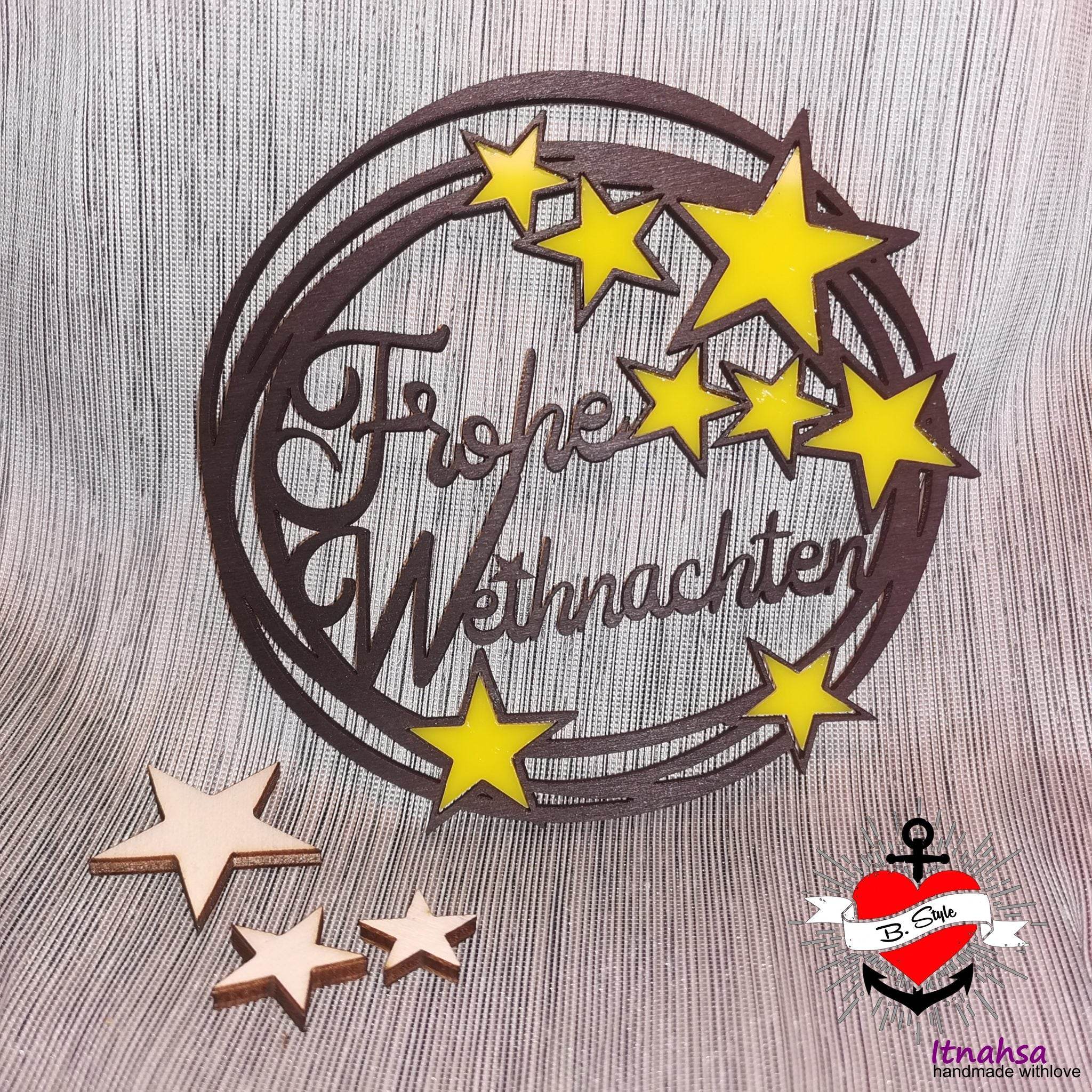 *Weihnachtsringe* Laser-, 3D Druck- und Plotterdatei - Sewando
