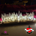 *Weihnachtssilhouette Adventskalender* Laser-& Plotterdatei - Sewando