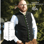 Schnittmuster Herren Trachtenweste Alex Gr. 46-60 : - Sewando