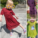 Kleid "SummerWind" Schnittmuster für Wolle-Seide, Viskose-Jersey o.ä. 86-140
