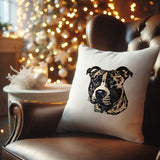 Stickdatei Applikation Staffordshire Bull Terrier "Rachel" - realistisch - FÜR HELLE & DUNKLE STOFFE