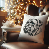 Stickdatei Mastiff "Marta" - realistisch - FÜR HELLE STOFFE