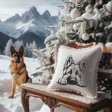 Stickdatei deutscher Schäferhund "Helli" - realistisch - FÜR HELLE STOFFE