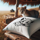 Stickdatei Leopard Baby "Finn"- realistisch - FÜR HELLE STOFFE