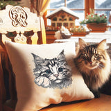 Stickdatei Applikation Katze "Tabby" - realistisch - FÜR HELLE UND DUNKLE STOFFE