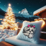Stickdatei Applikation Shih Tzu "Laila"- realistisch - FÜR HELLE & DUNKLE STOFFE