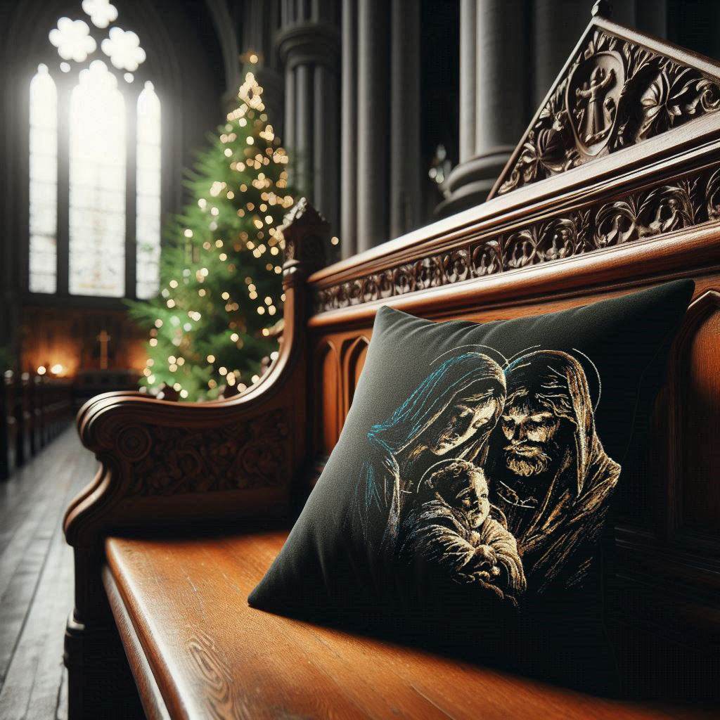 Stickdatei Maria Jesus Josef - realistisch - FÜR DUNKLE STOFFE - Sewando