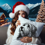 Stickdatei  Bearded Collie "Mike" - realistisch - FÜR HELLE STOFFE