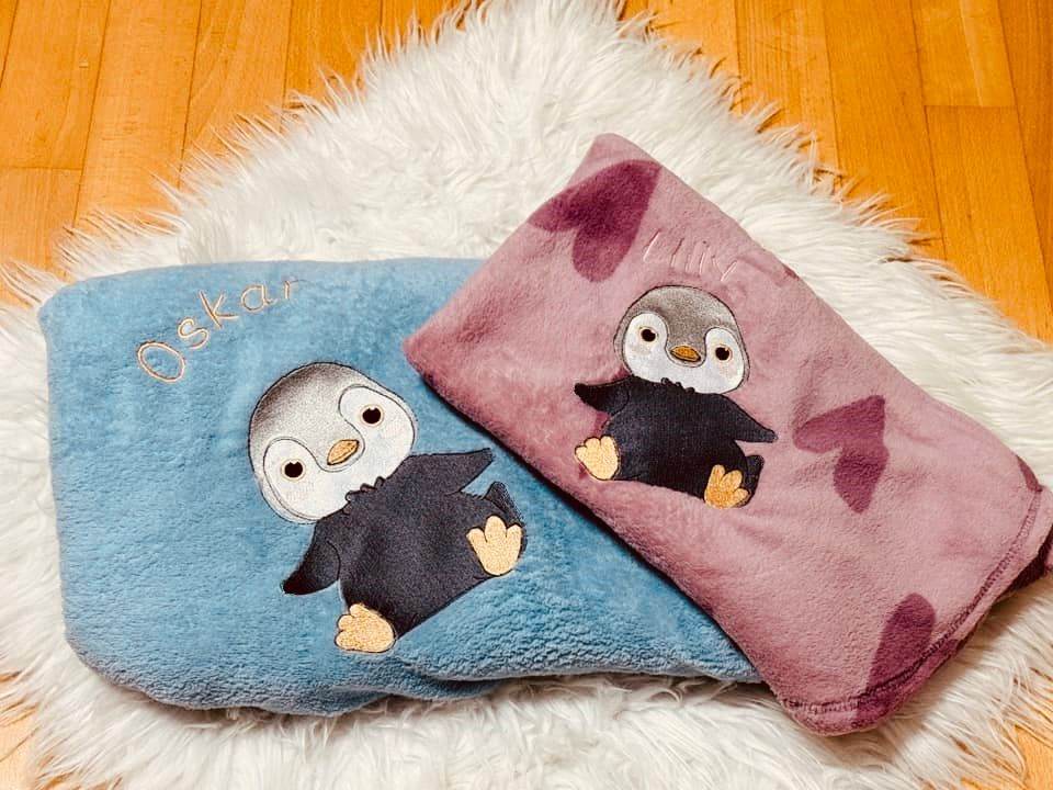 Pinguin Stickdatei – niedliches Wintermotiv für Kinderkleidung & Geschenke - Sewando