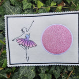 Ballerina Stickdatei, zartes Ballerina-Motiv mit schwingendem Tüllrock für deine Stickmaschine