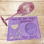 Stickdatei Mug Rug Hast du den Wein gesehen Set 822 - Sewando