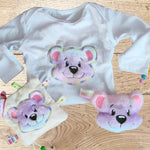Stickdatei Teddy Set zur Geburt 2577 - Sewando