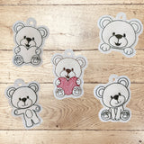Stickdatei Teddy Schlüsselanhänger Set 2566