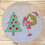 Stickdatei Winter Cute Girl Weihnachten Set 985 - Sewando