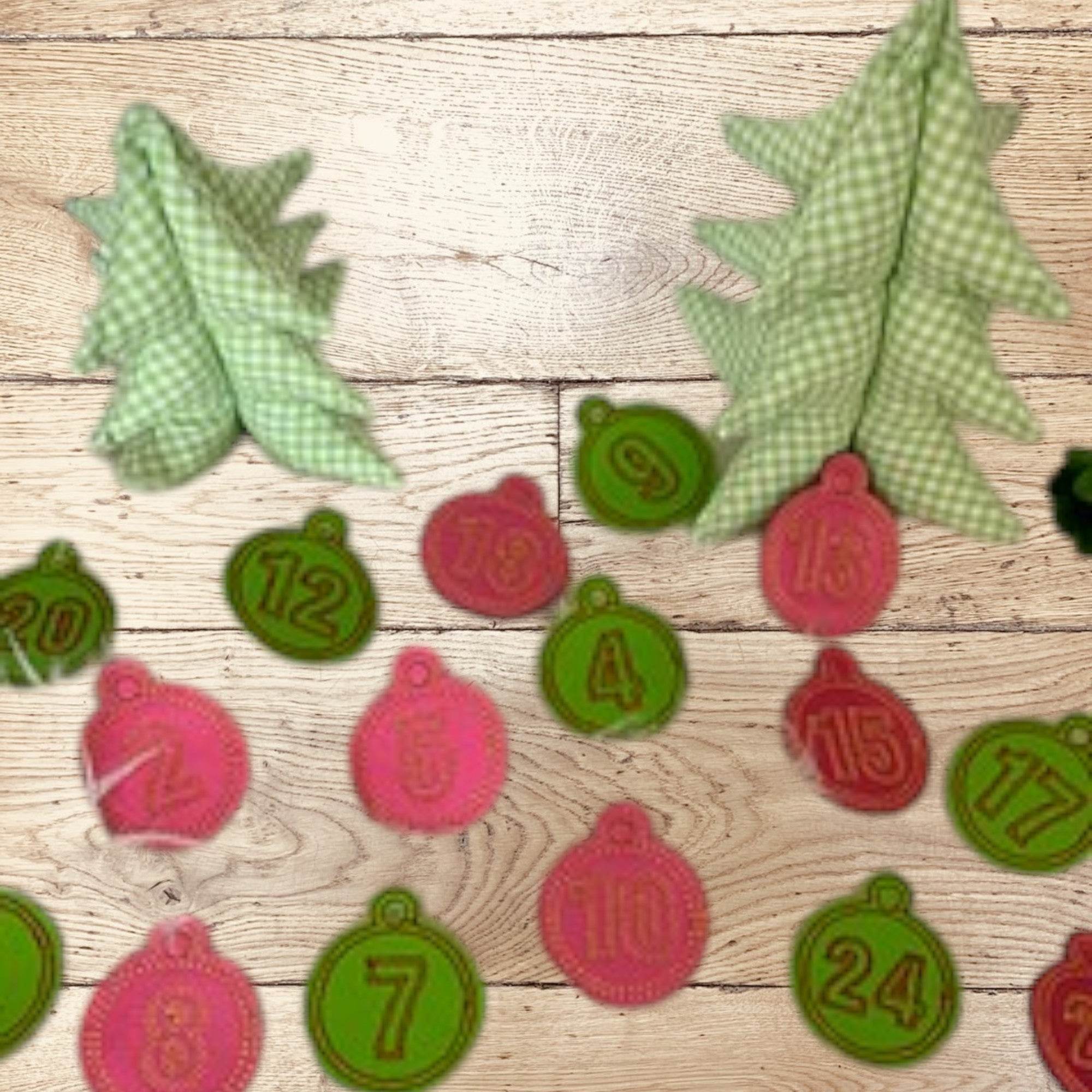 Stickdatei Adventskalender Zahlen Set 771 - Sewando