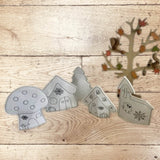 Stickdatei Herbst LED Dorf Set 888 - Sewando