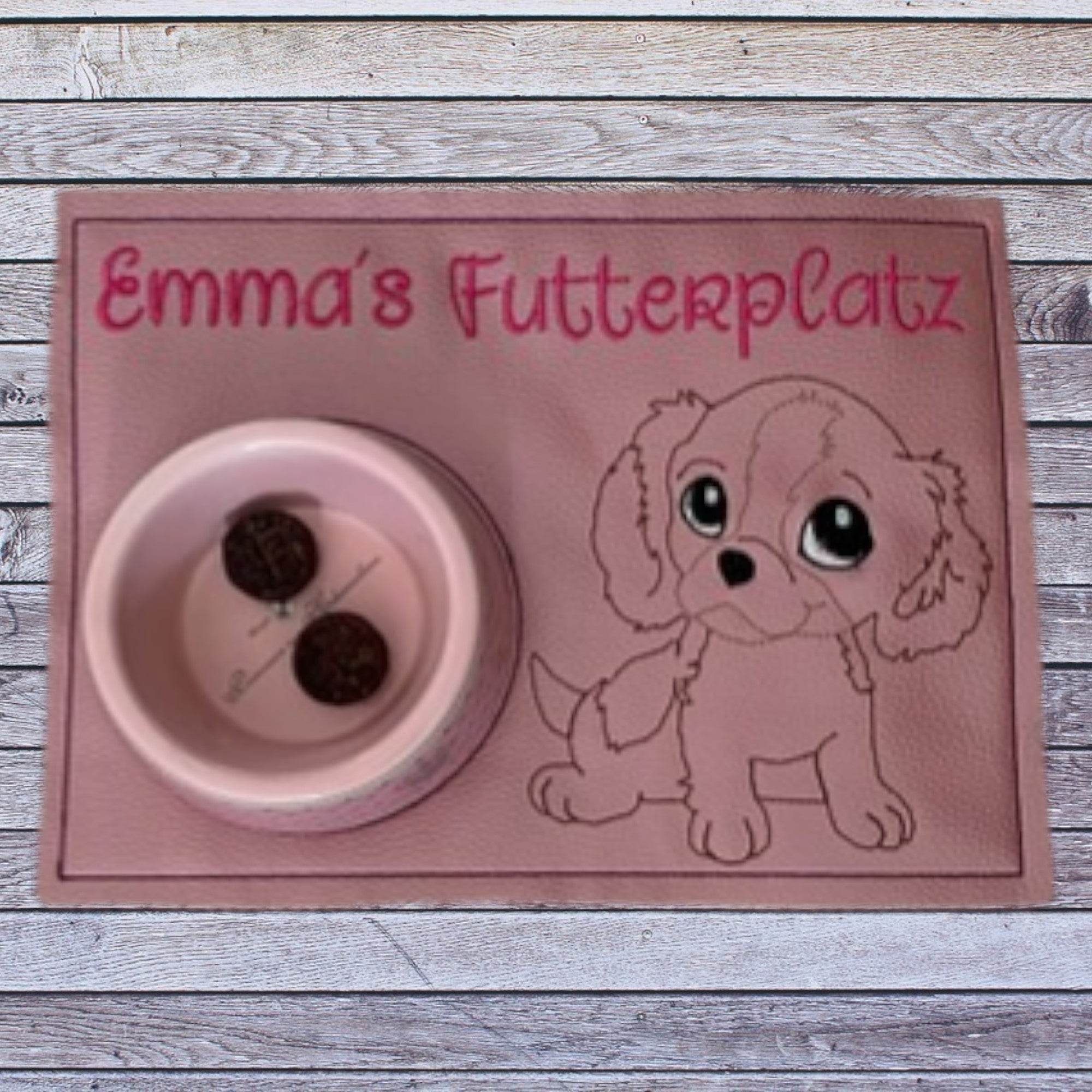 Stickdatei Napfunterlage Hund Set 713 - Sewando