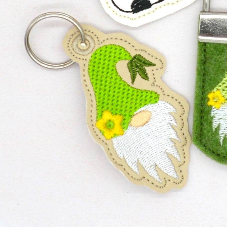 Stickdatei ITH Wichtel Anhänger Frühling Blumen - Sewando