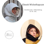 Schnittmuster+Nähanleitung Wickelkapuze ADD ON XS - XXL : - Sewando