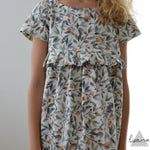 Schnittmuster Rüschenkleid Wini Maxi Gr. 104-146 - Sewando
