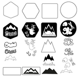 Plottervorlage Labels "Winterlabels" Plotterdatei