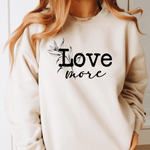 Plotterdatei Love more Worry less | Ärmeldesign SVG PNG | Statement Spruch | - Sewando