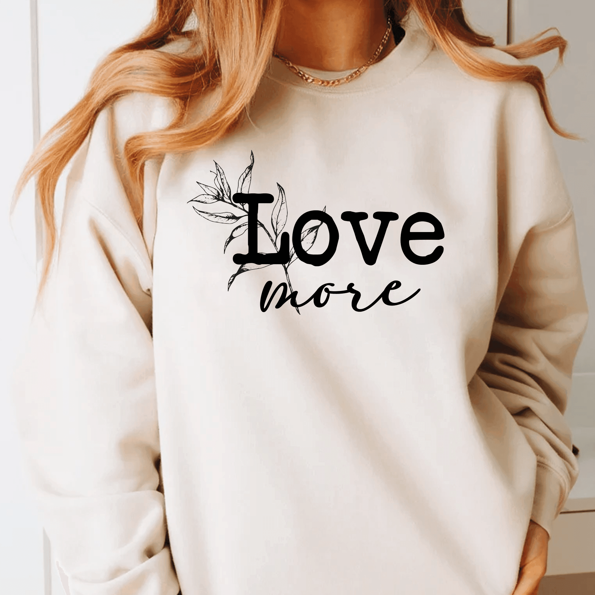 Plotterdatei Love more Worry less | Ärmeldesign SVG PNG | Statement Spruch | - Sewando