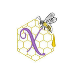 Stickdatei - Bienen-Monogramme A-Z - Sewando