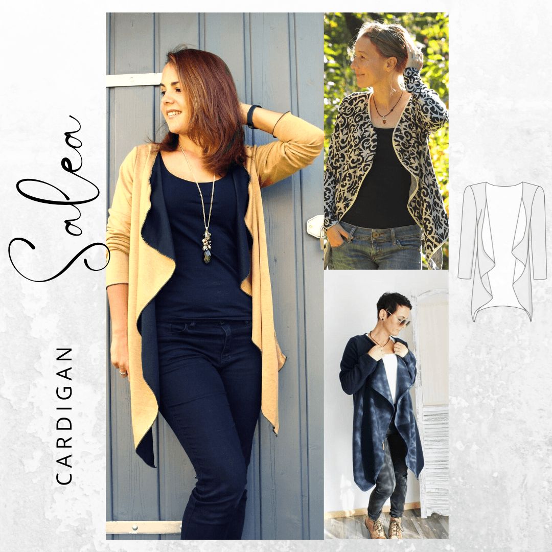 Schnittmuster Cardigan SALEA XS-XXXL : - Sewando