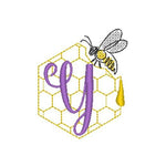 Stickdatei - Bienen-Monogramme A-Z - Sewando