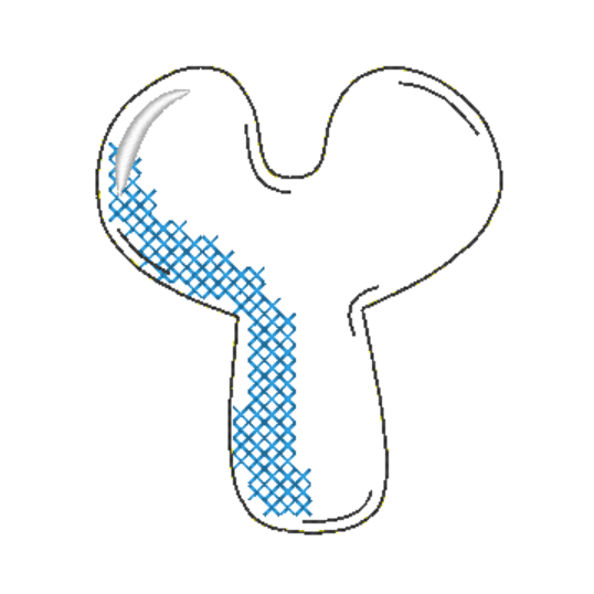 Stickdatei - BUBBLE Alphabet A-Z - Sewando