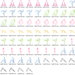 Stickdatei - Yoga Linie - Sport Frau schlicht ♥ einfach ♥ schnell - Sewando