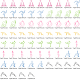 Stickdatei - Yoga Linie - Sport Frau schlicht ♥ einfach ♥ schnell - Sewando